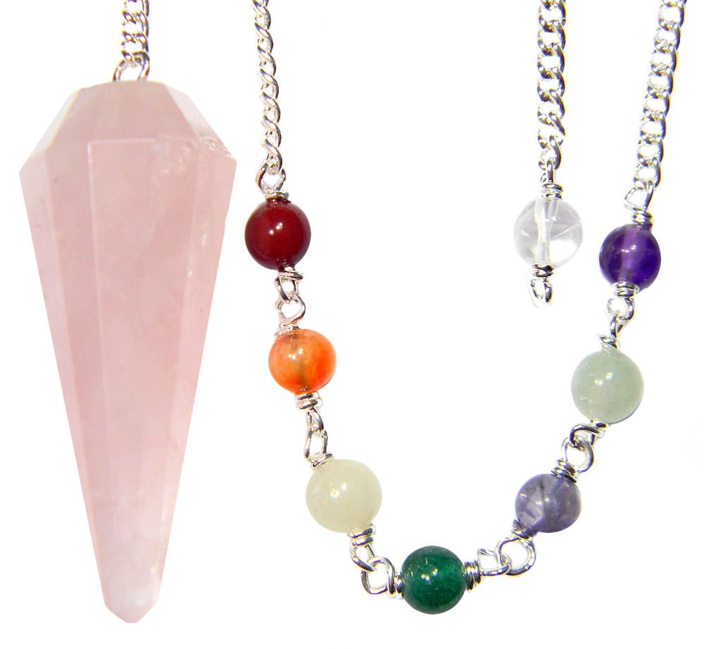 Rose Quartz Chakra Pendulum image