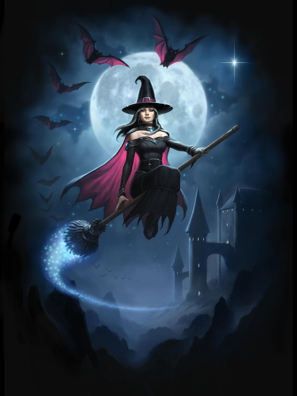 Witch Flight Card by James Ryman - 6 Pack image