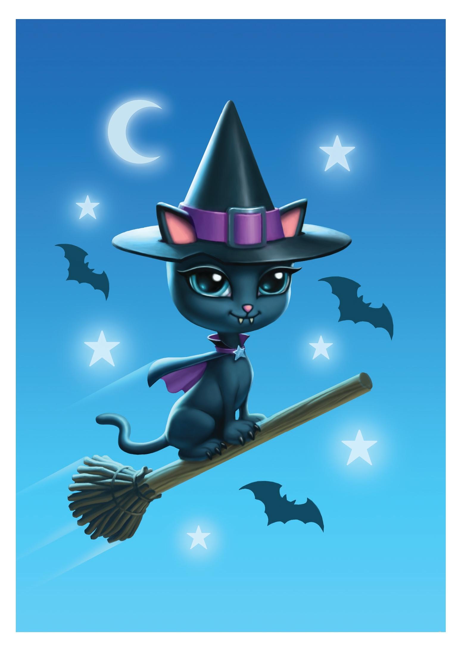 Witch Kitty Card by James Ryman - 6 Pack image
