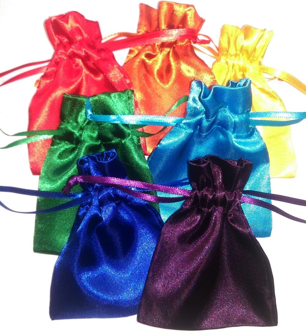 Chakra Set - 7 Satin Pouches image