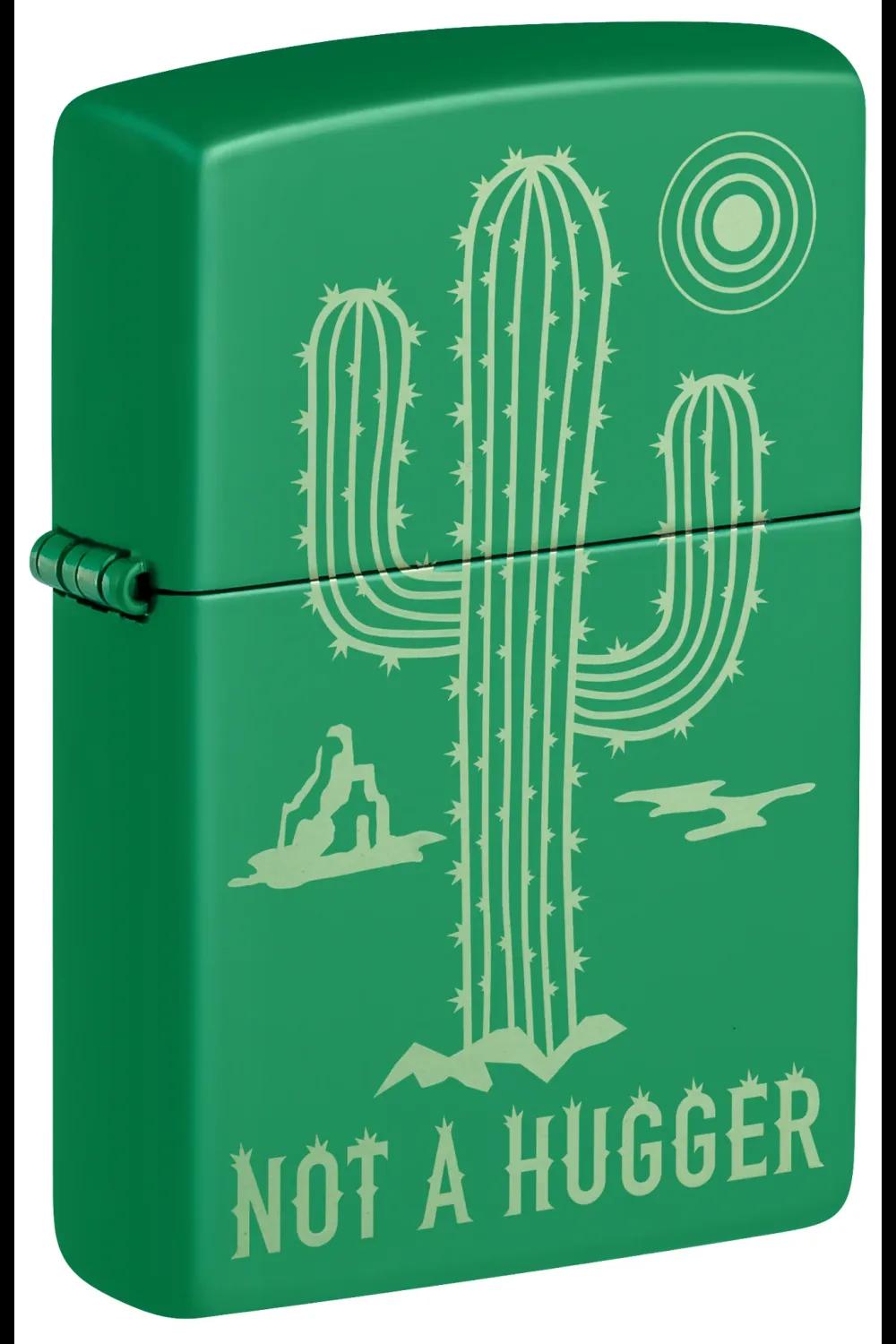 Not A Hugger Cactus Zippo image