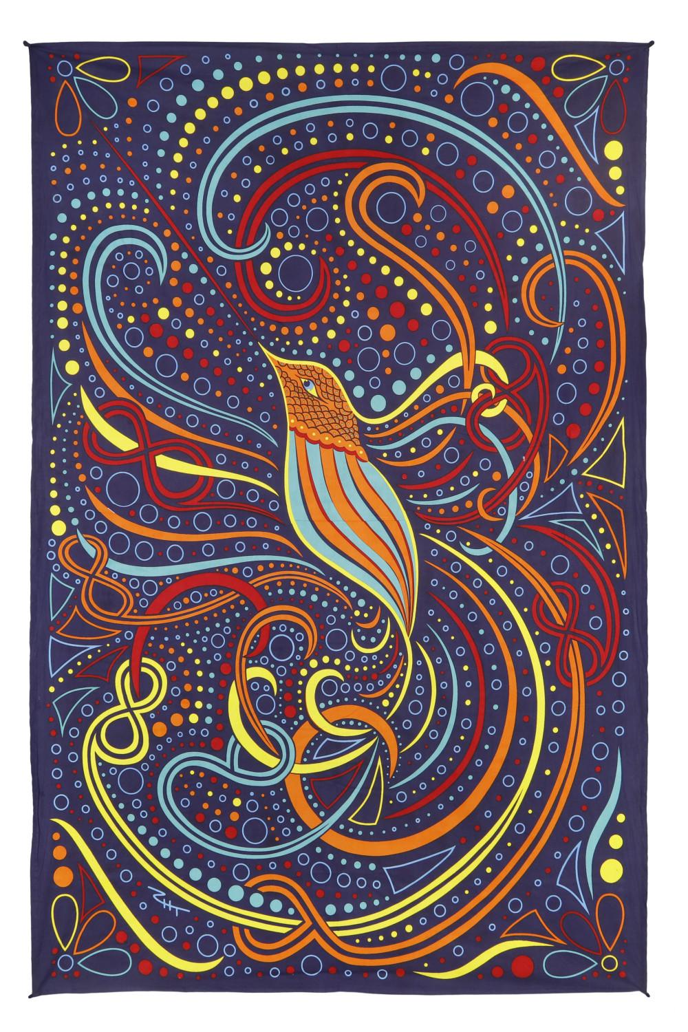 3D Hummingbird Mini Tapestry 30x45 - Art by Taylor Swope image