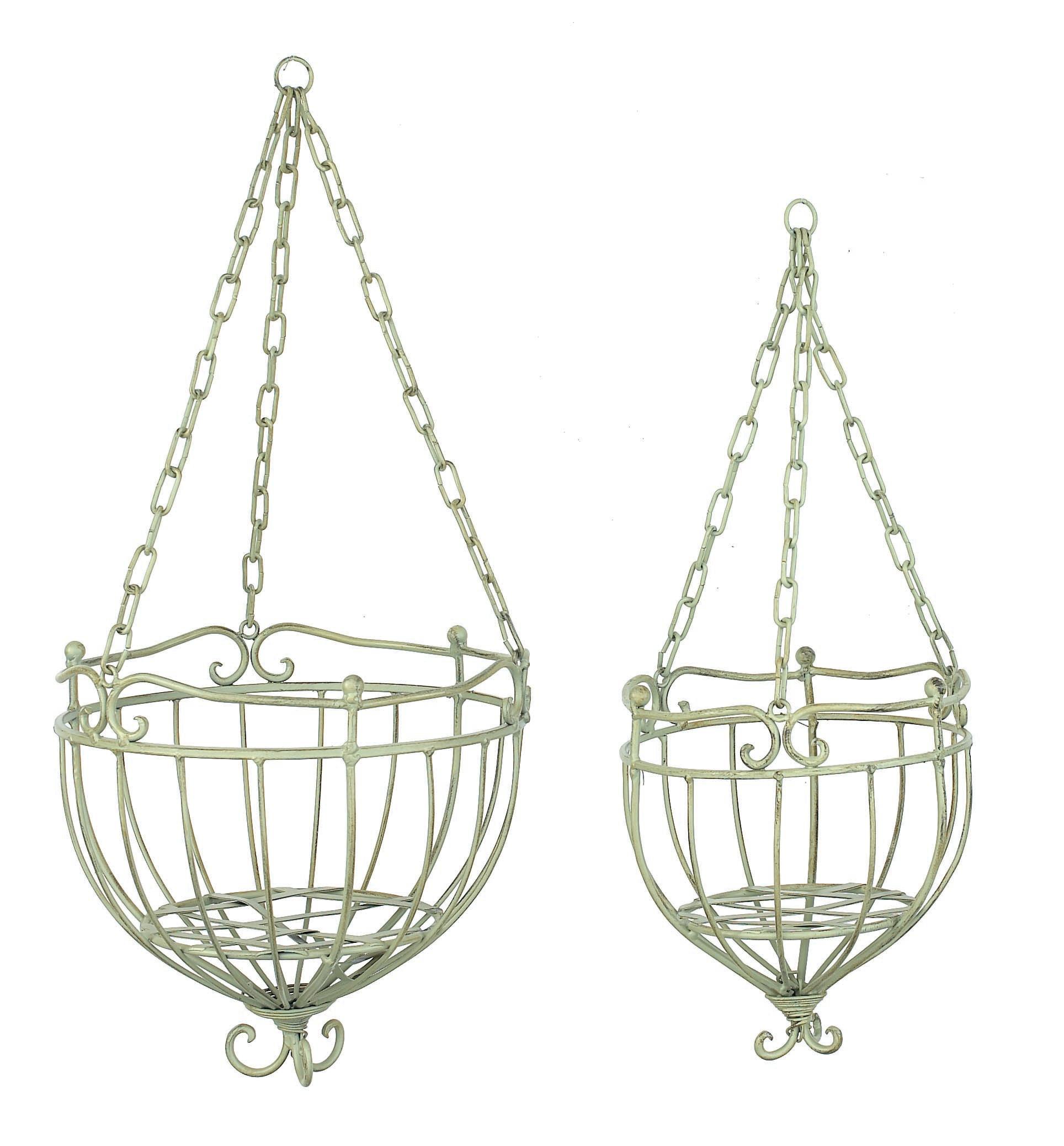 S/2 Hanging Planters - Green image
