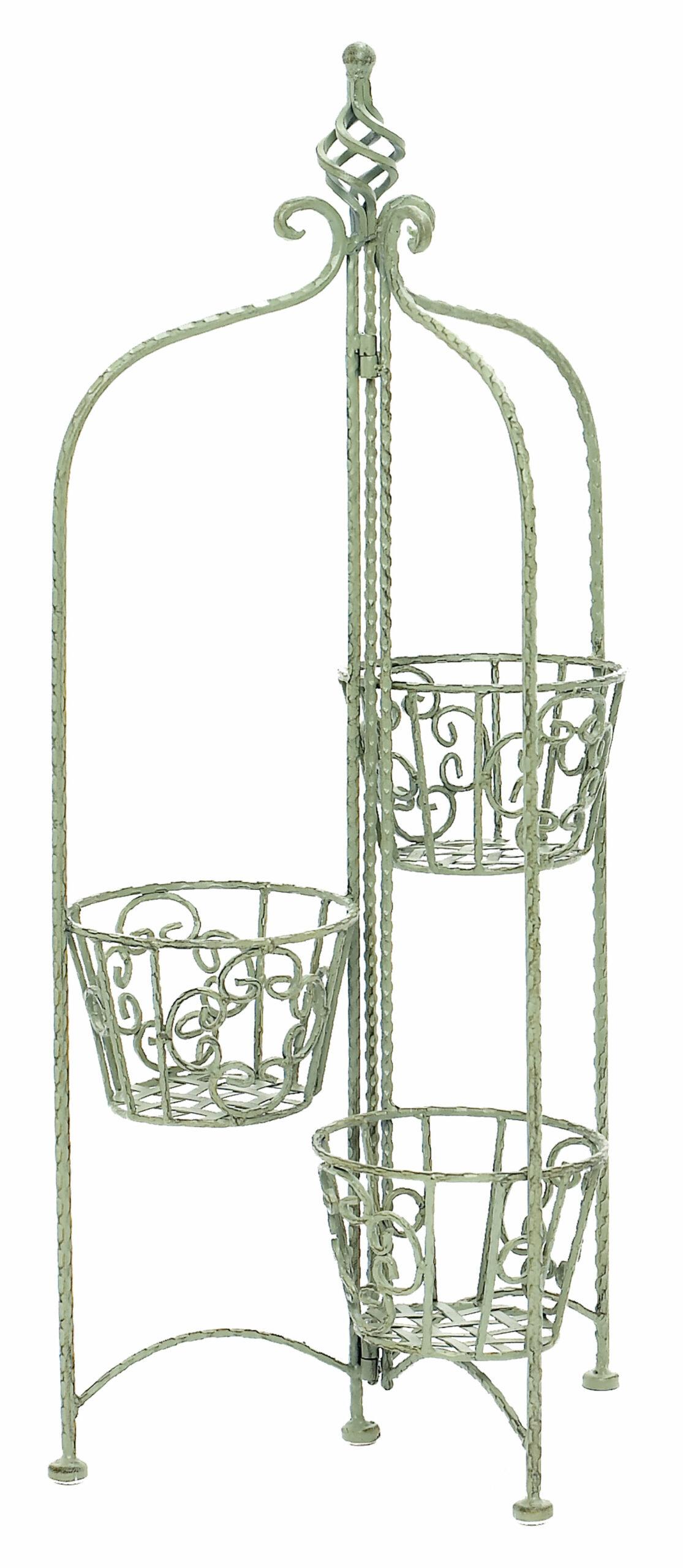 Folding Plant Stand - Green image