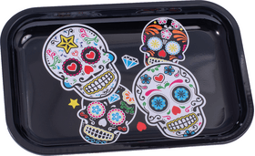 Decorative Skull Rolling Tray Large image