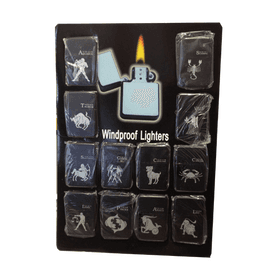 Zodiac Signs Windproof Lighters 12 PCS image