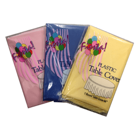 Assorted Plastic Round Table Cover 1 PC image