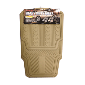 4 PCS Heavy Duty Car Mats - Beige image