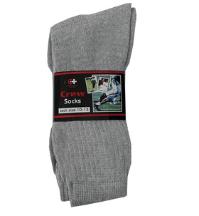 Crew Socks Gray 12 Pairs image