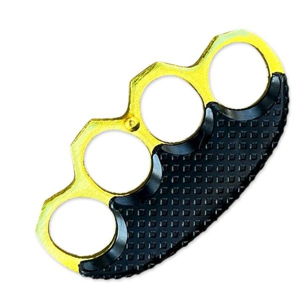 Golden Comfort Grip Metal Knuckles Paperweight Belt Buckle 