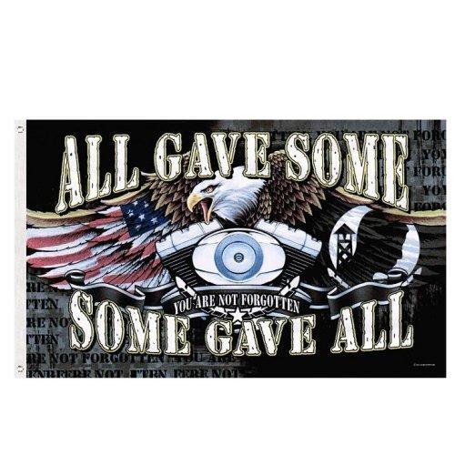 3'x5' ALL GAVE SOME, SOME GAVE ALL POW/MIA Flag *Eagle image