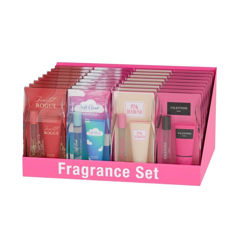 Women's Mini Stocking Stuffer Fragrance Set 32pc Display 0.27oz Bottle/ 0.85oz Lotion image