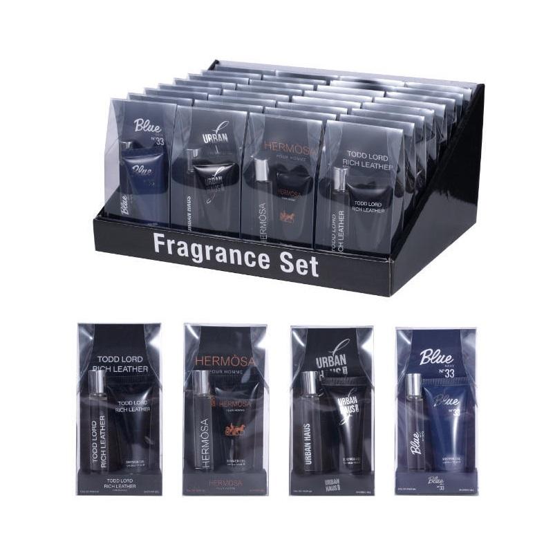 Men's Mini Stocking Stuffer Fragrance Set 32pc Display 0.27oz Bottle/ 0.85oz Lotion image