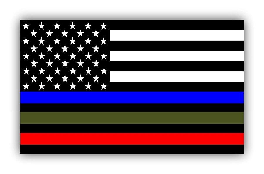 3'x5' Blue/Green/Red Lives Matter Flag image