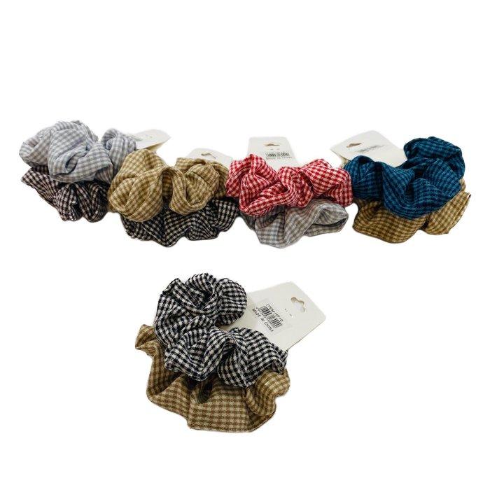 2pc Gingham Scrunchie image