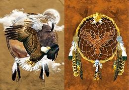 3D Picture 9801--Dream Catcher with Eagle image