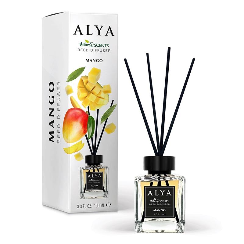 3.4oz Alya Nature's Scents Reed Diffuser [Mango] image