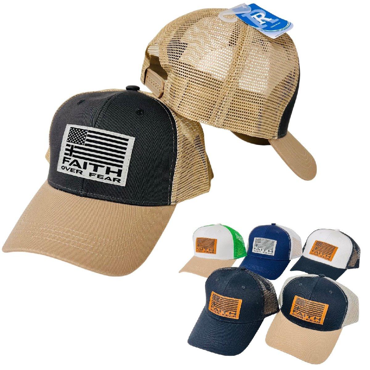 FAITH OVER FEAR Summer Mesh Trucker Hat image