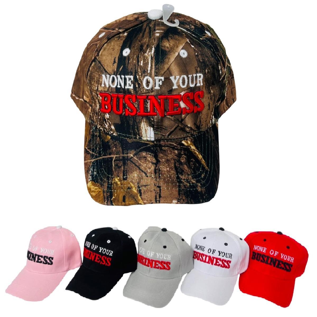 NONE OF YOUR BUSINESS Hat image