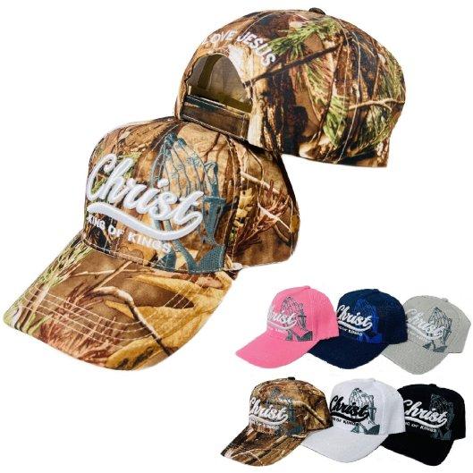 Christ King of Kings Ball Cap [Shadow Prayer Hands] image