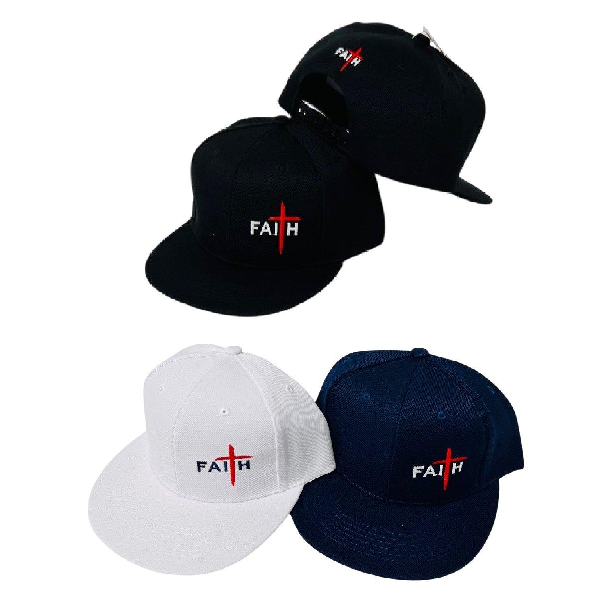 Snap Back Flat Bill Hat [FAITH]