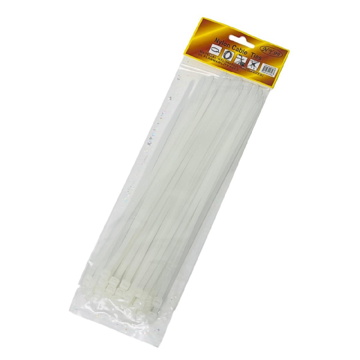 32pc 10" Nylon Cable Ties [Clear] image