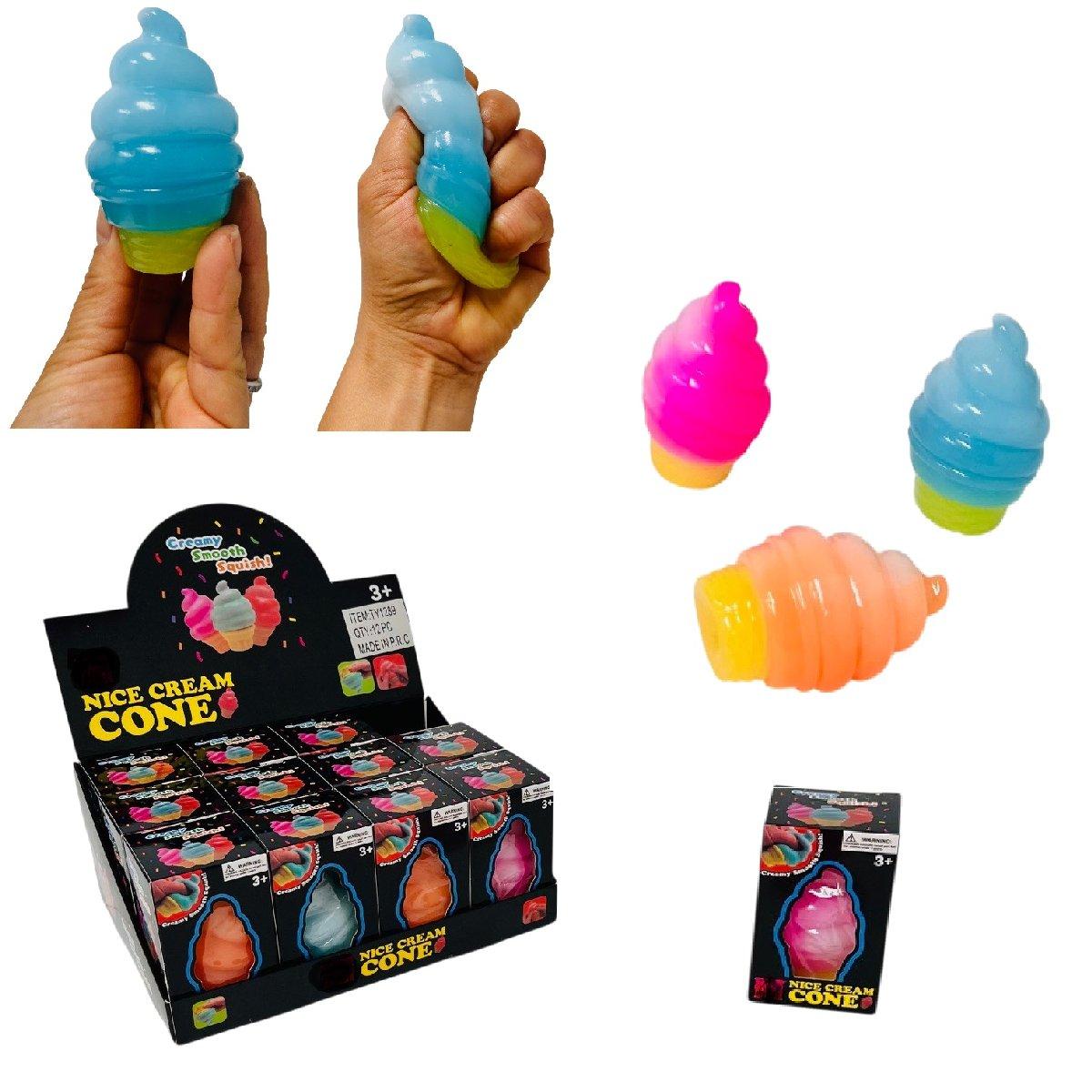 3.25" Ice Cream Cone Squish Toy image