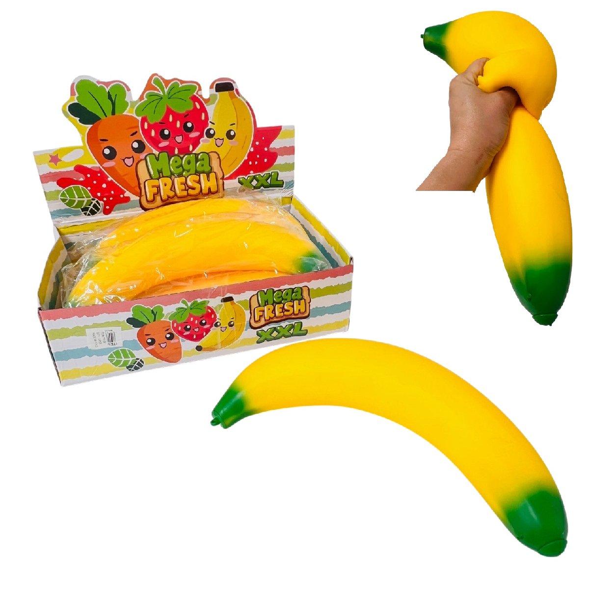 14" Super Jumbo "Flour-Filled" Squishy Banana Toy 478g image