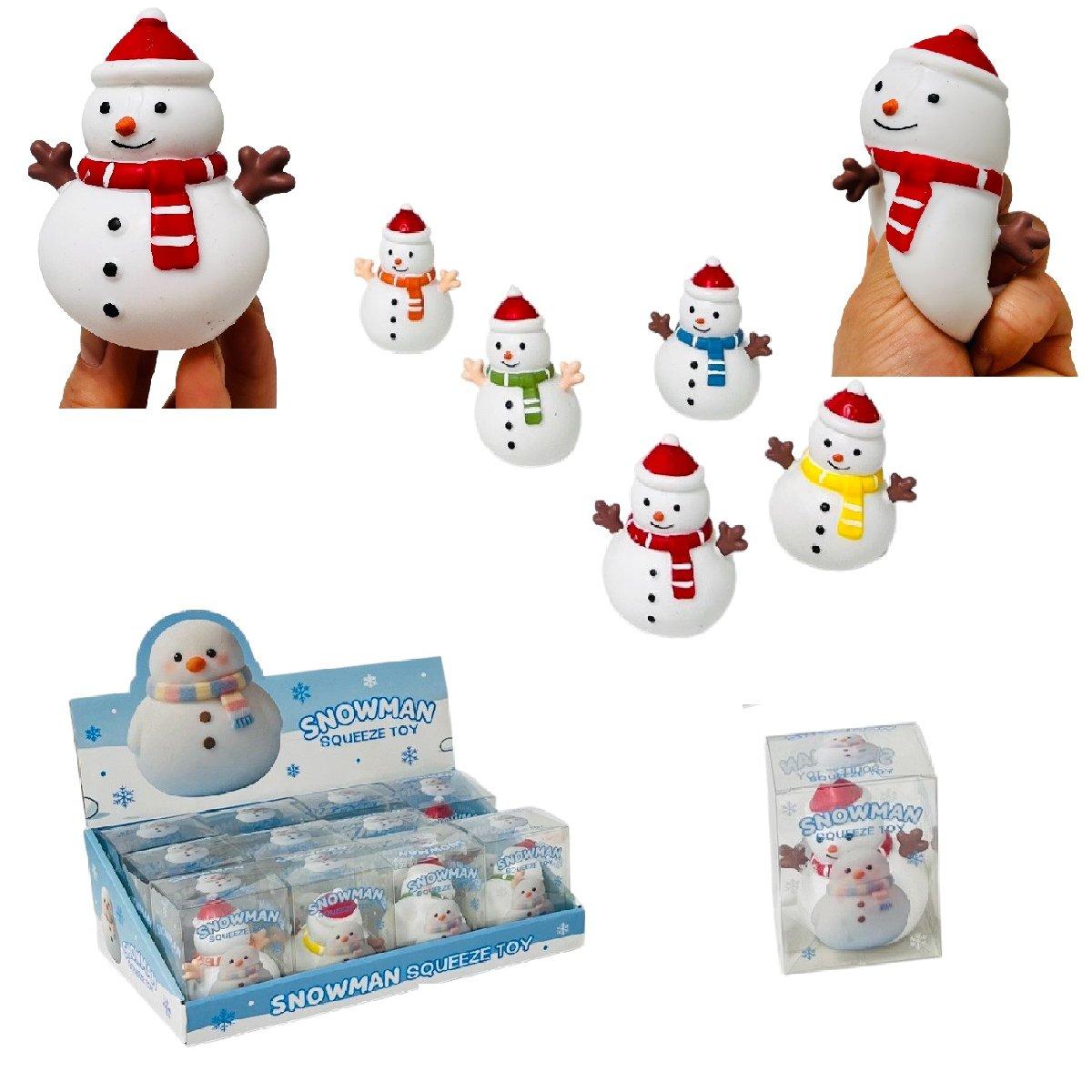 3.5" Crunchy Snowman Squishy Toy image