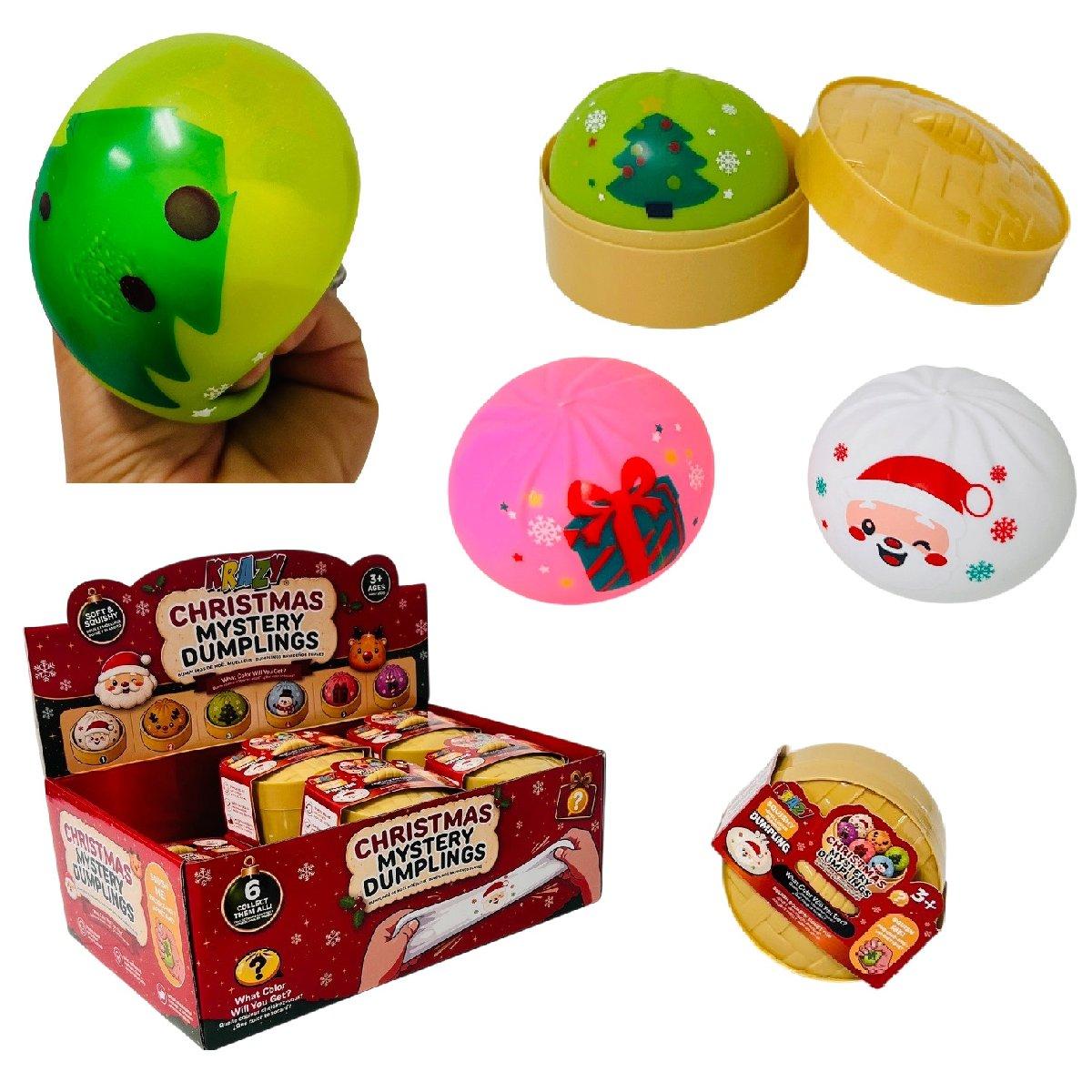 Dumpling Flour-Filled Squishy Bun with Steamer Toy [Christmas Mystery Assortment] image