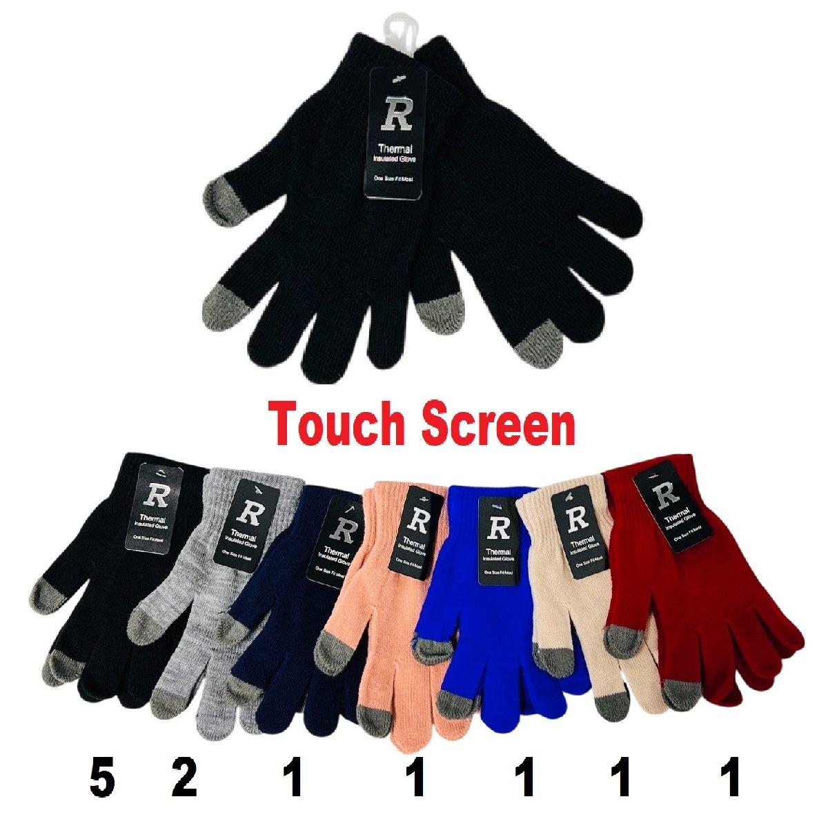 Ladies Touch Screen Magic Gloves [Solid Color]
