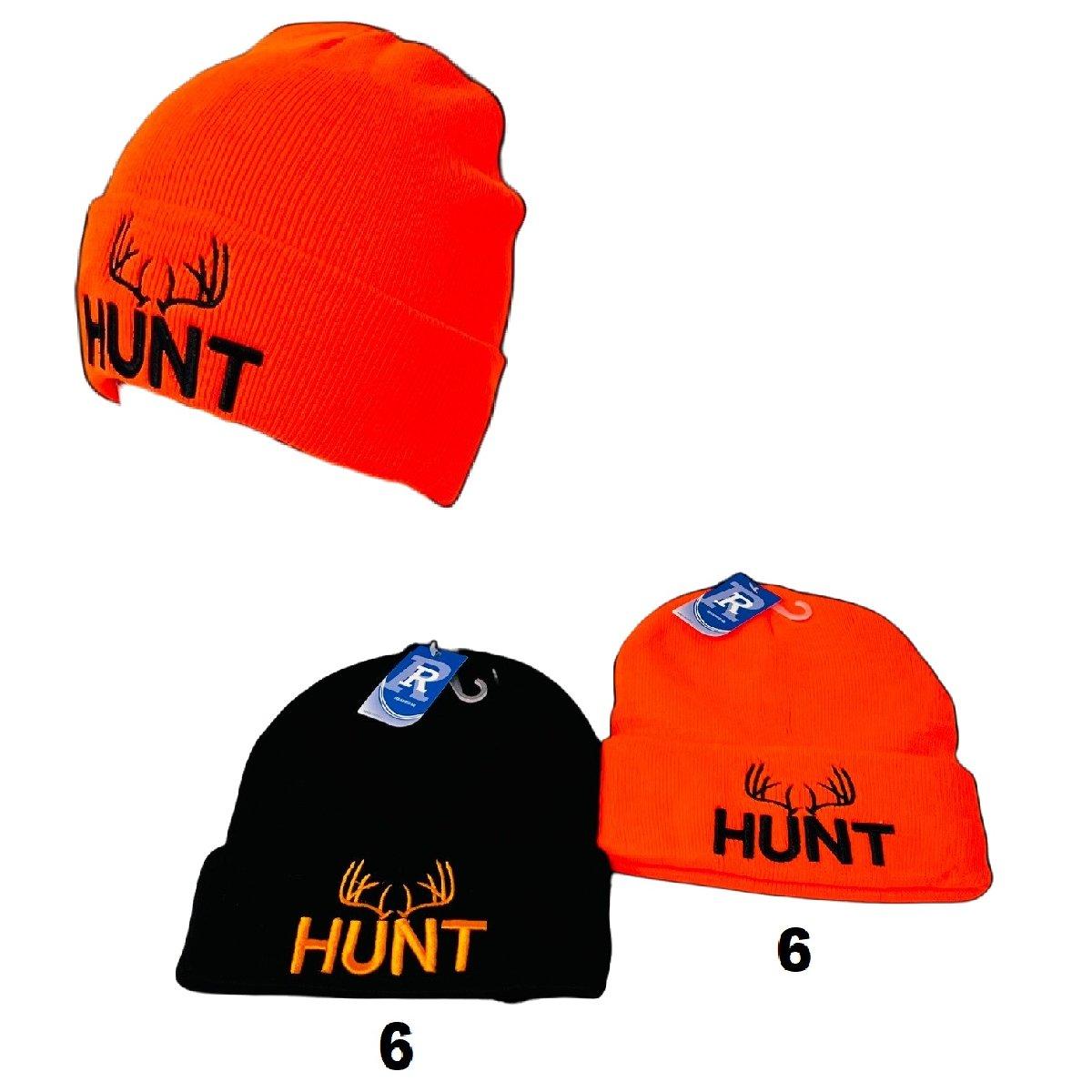 Embroidered Knitted Cuff Hat [HUNT Antlers] image