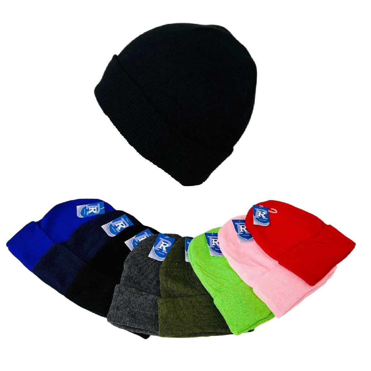Knitted Cuffed Stocking Cap [Assorted Colors] 60g image