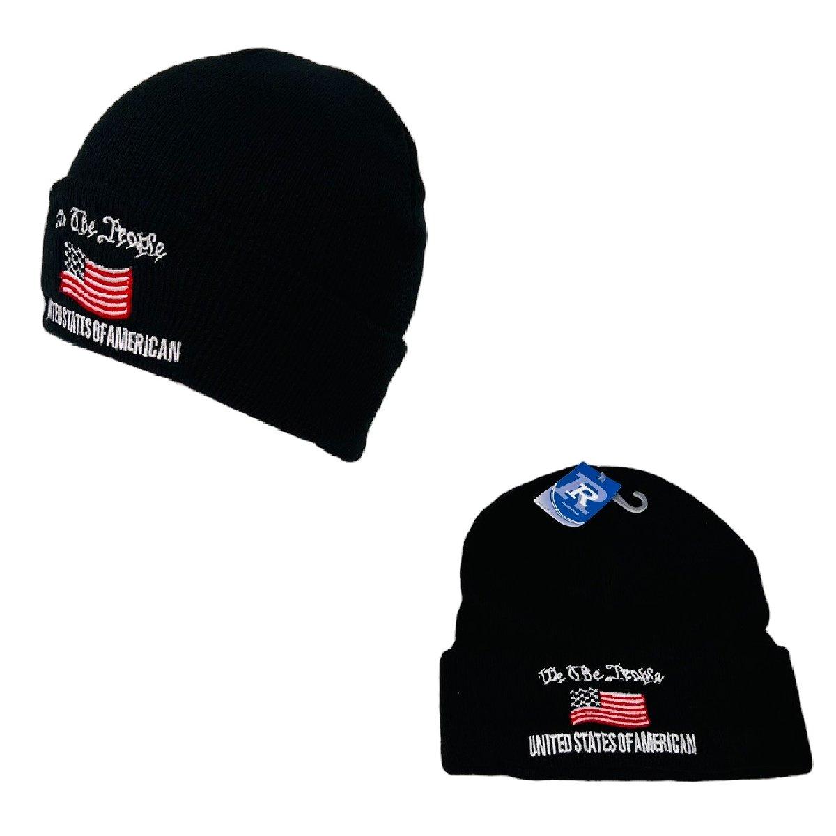 Embroidered Knitted Cuff Hat [We the People] image
