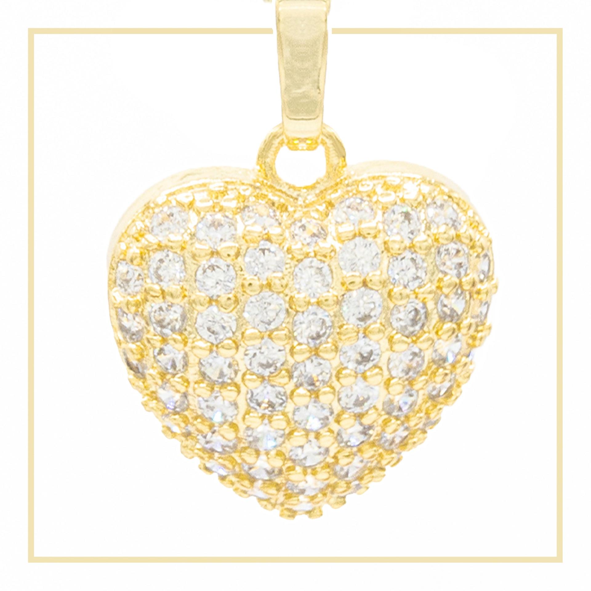Heart 1 Cubic Zirconia 14K Gold Filled Pendant image