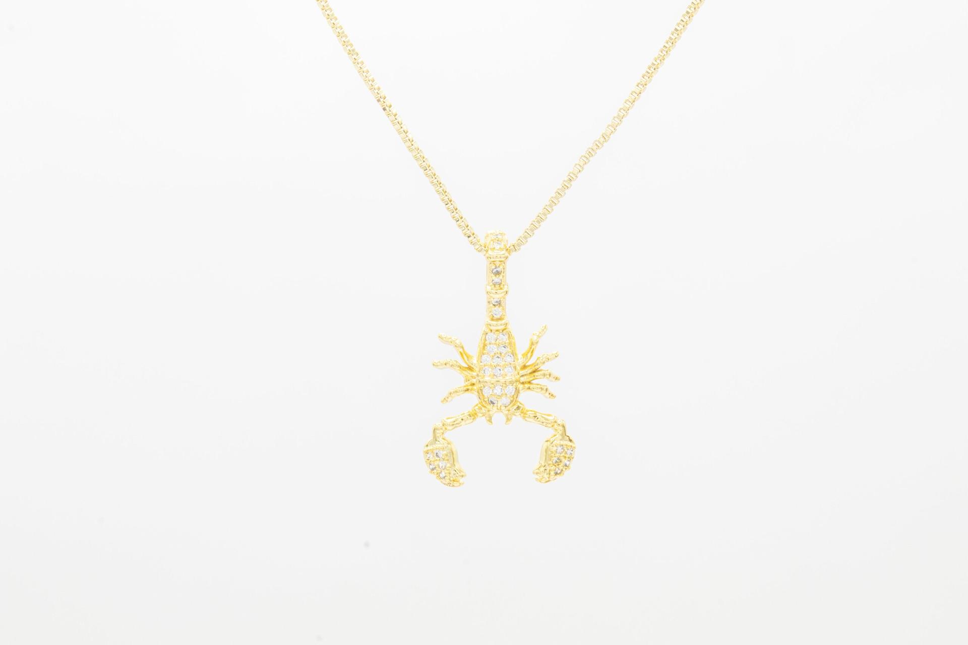 Scorpion Cubic Zirconia 14K Gold Filled Pendant image