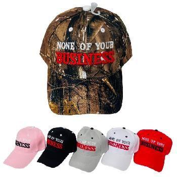 24 Wholesale None Of Your Business Hat image