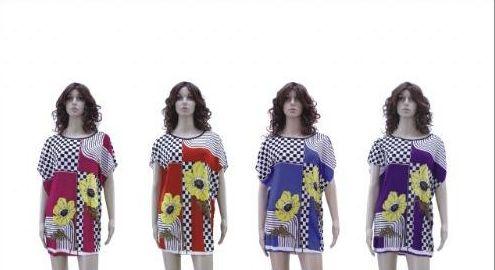 72 Wholesale Ladies Printed Floral Blouse Top image