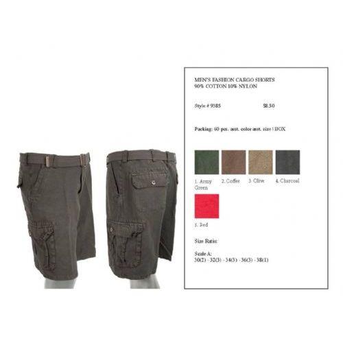 60 Wholesale 60 Wholesale Mens Summer Cargo Shorts - Wholesale Sock Deals image