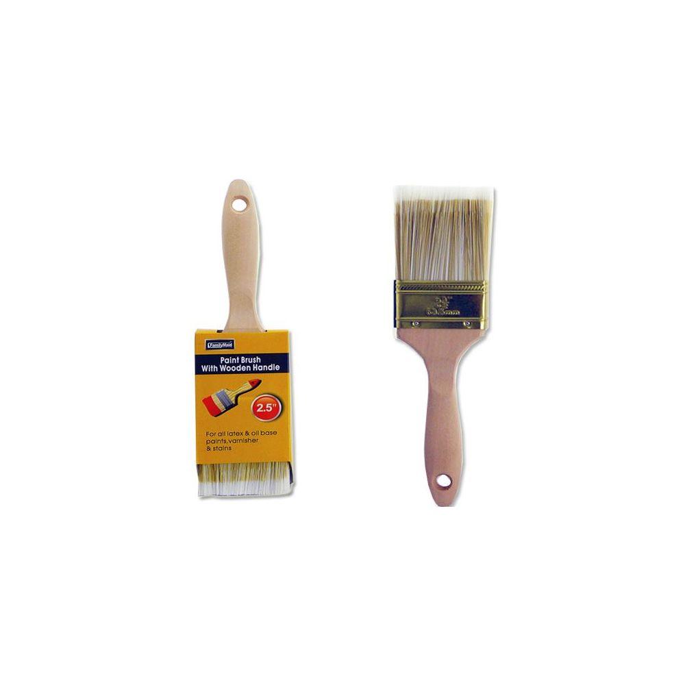 144 Wholesale 2.5" Paint Brush With Wood Handle image