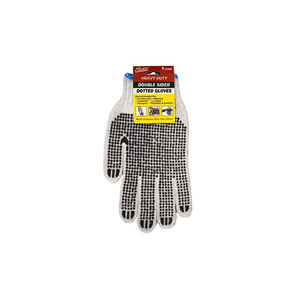 72 Wholesale Double Sided Dotted Working Glove image