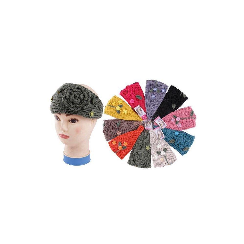 48 Wholesale Ladies Winter Headband Assorted Colors image