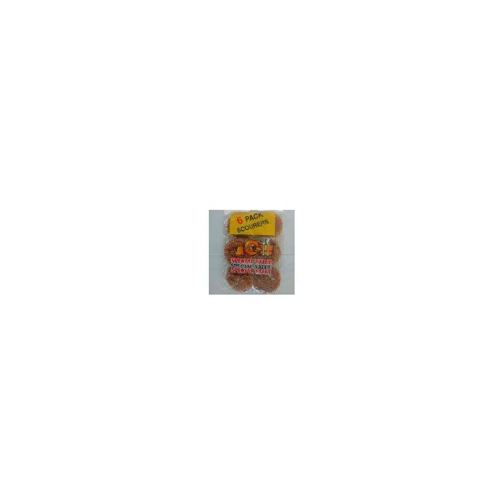 144 Wholesale 6pc Scourers image