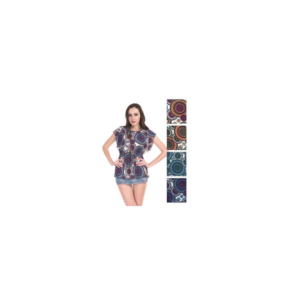 72 Wholesale Womens Spring Fashion Top Assorted Colors image