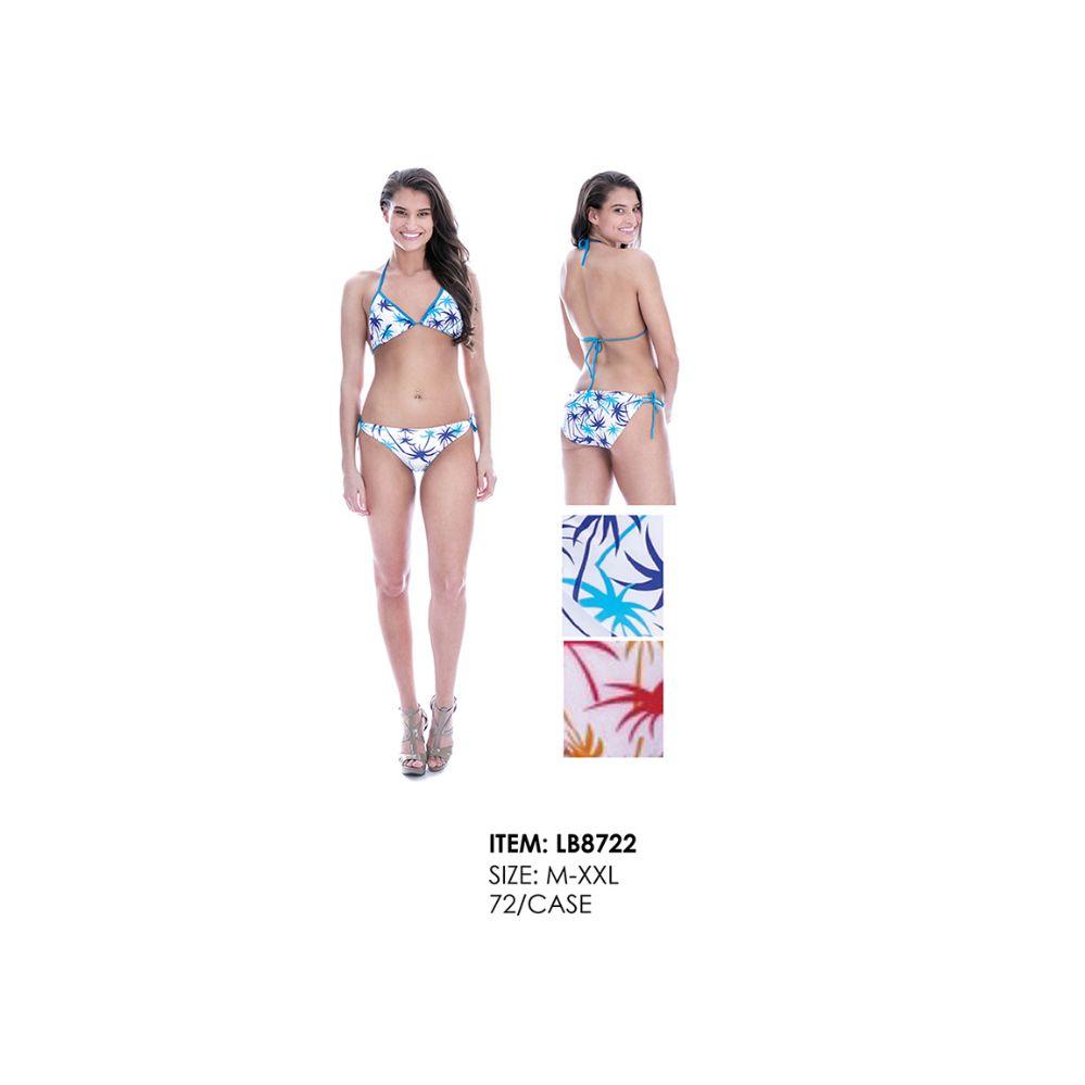36 Wholesale Womens 2 Piece Fashion Swim Suit Assorted Colors image