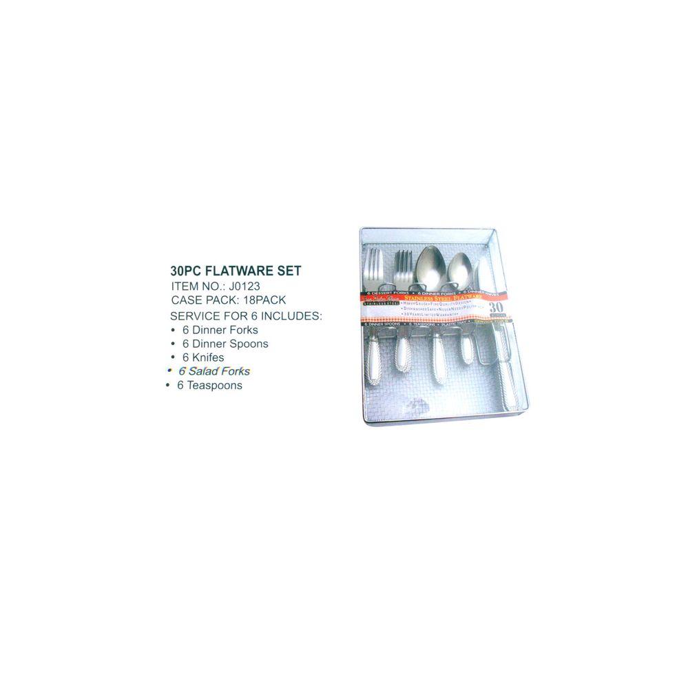 12 Wholesale 30 Piece Flatware Set image