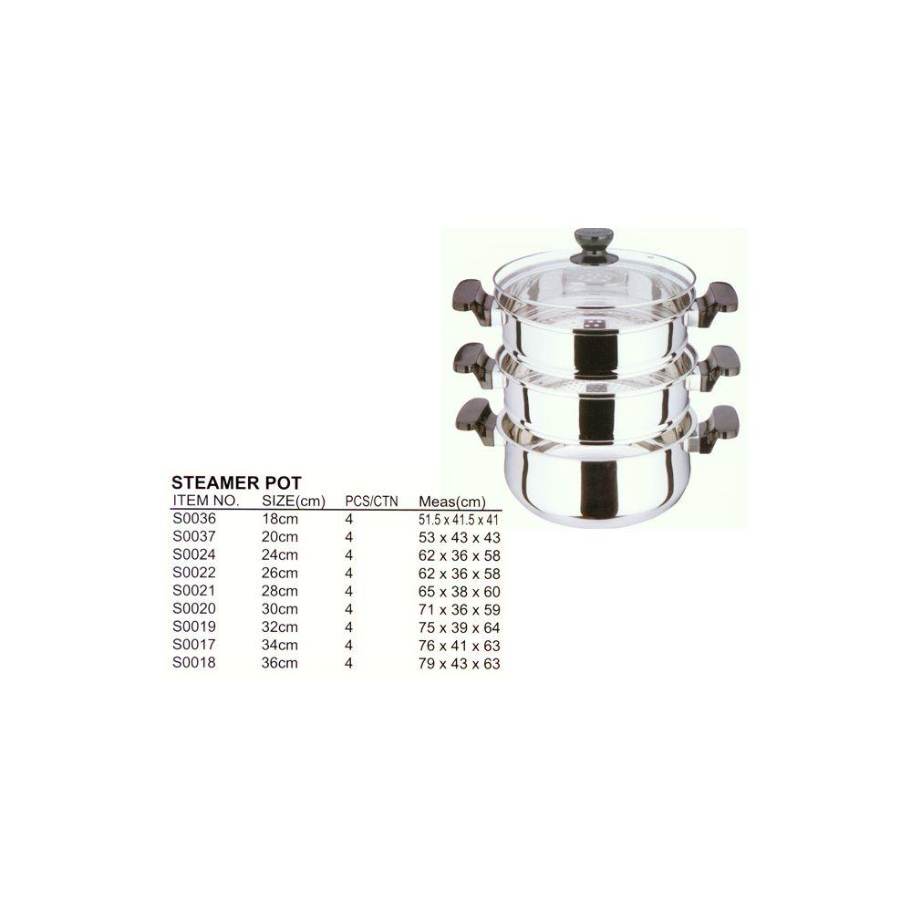 4 Wholesale 24 Cm Steamer Stainless Steel image