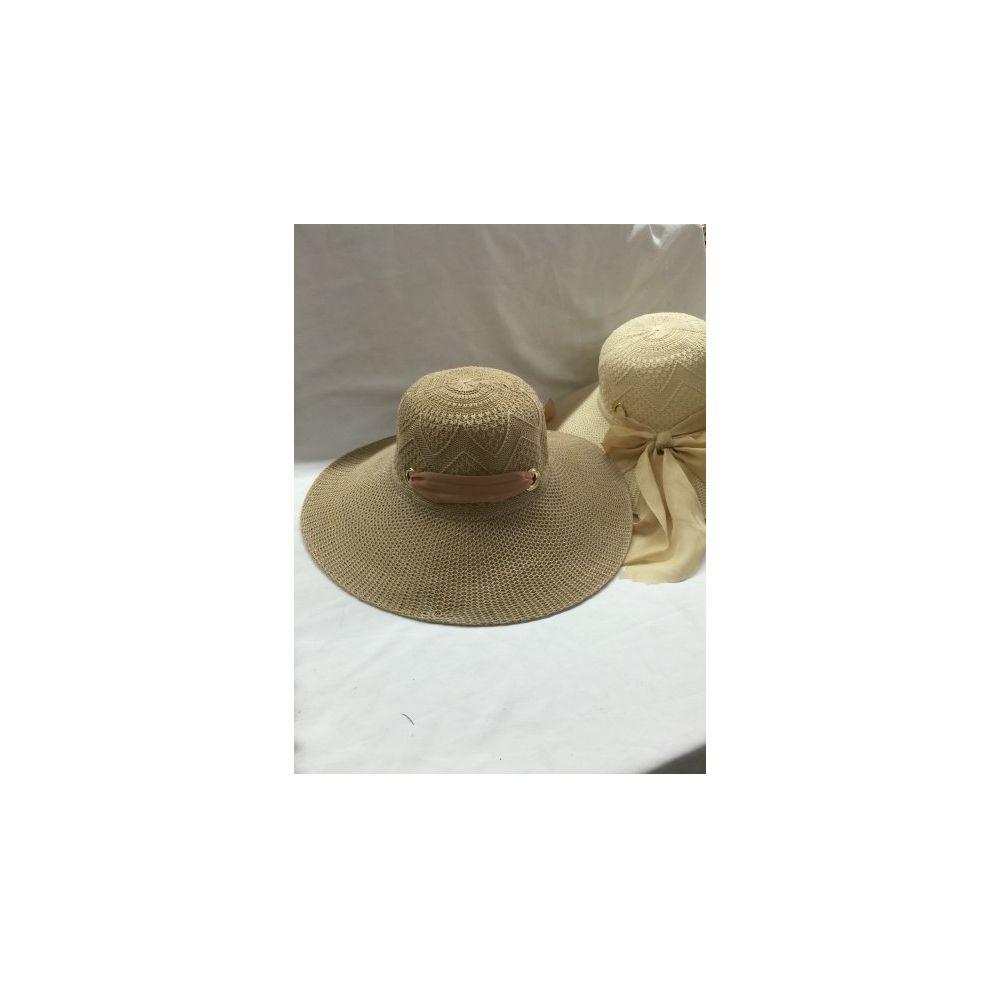 24 Wholesale 24 Ladies Fashion Sun Hat With Bow image