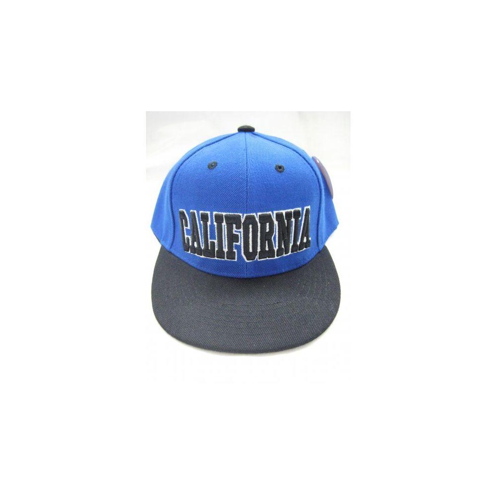 24 Wholesale Kids Baseball Cap In Blue And Gray California image