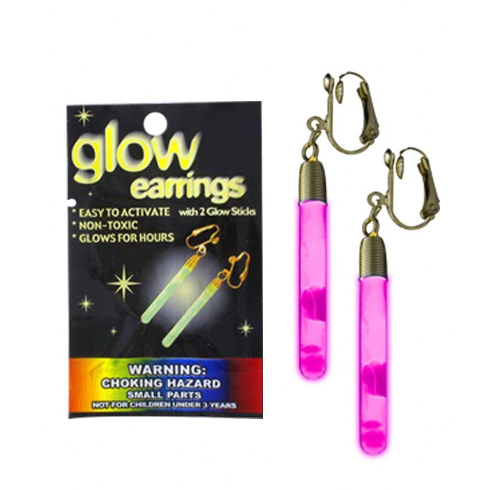 300 Wholesale Glow Pendant Earrings - Pink image